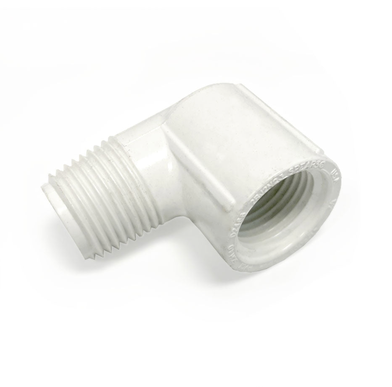90-degree 1/2" threaded male to 1/2" threaded female fitting