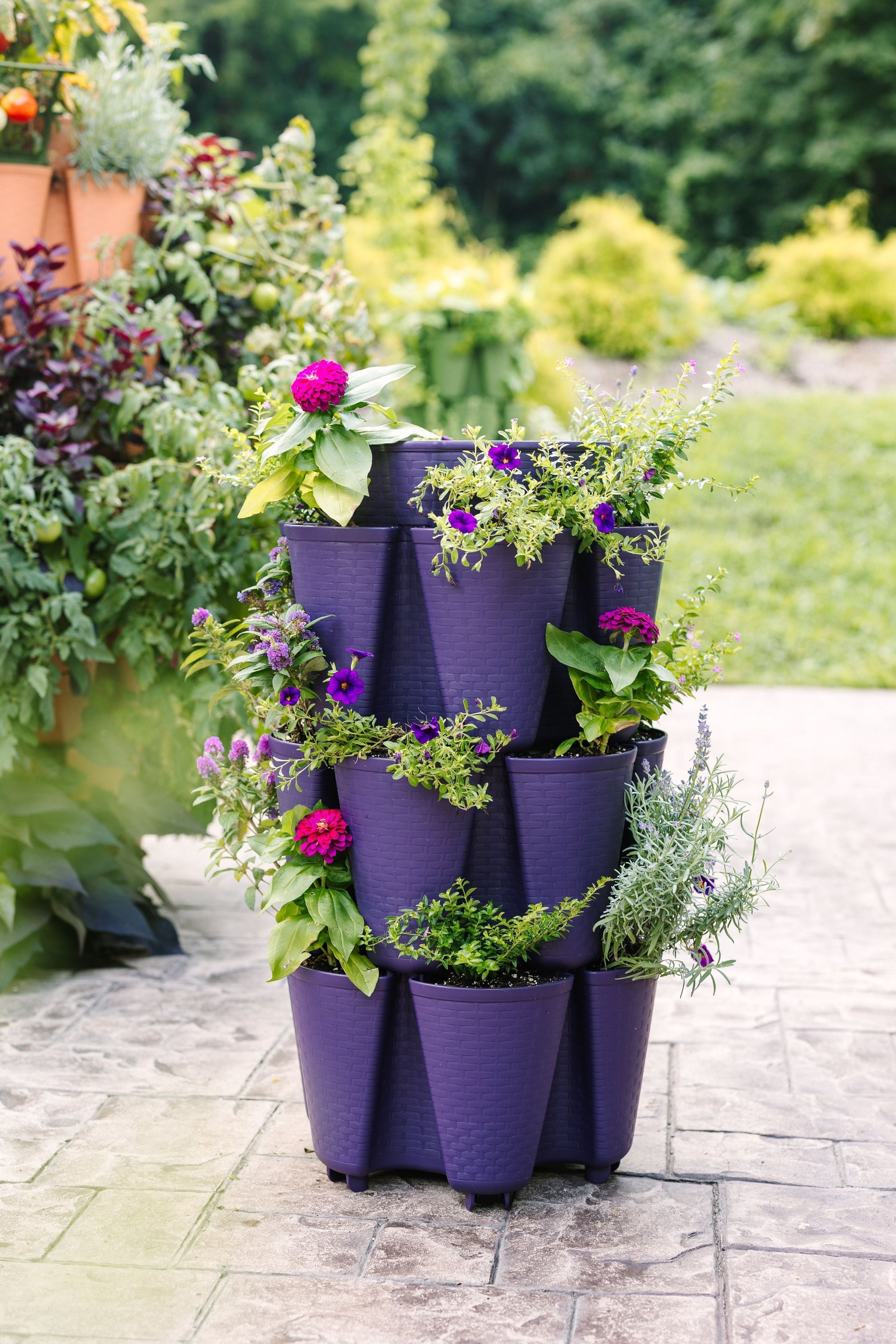 3 Tier GreenStalk Garden Original Vertical Planter - Basket Weave