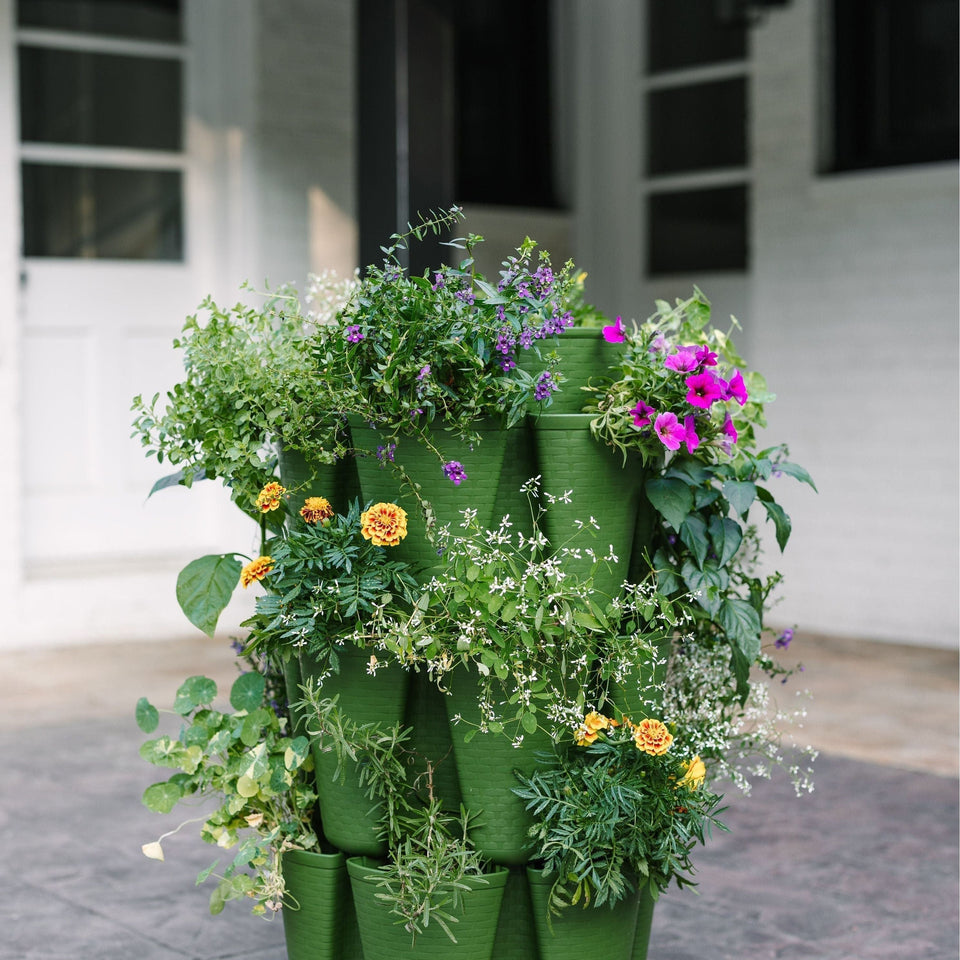 3 Tier GreenStalk Garden Original Vertical Planter - Basket Weave